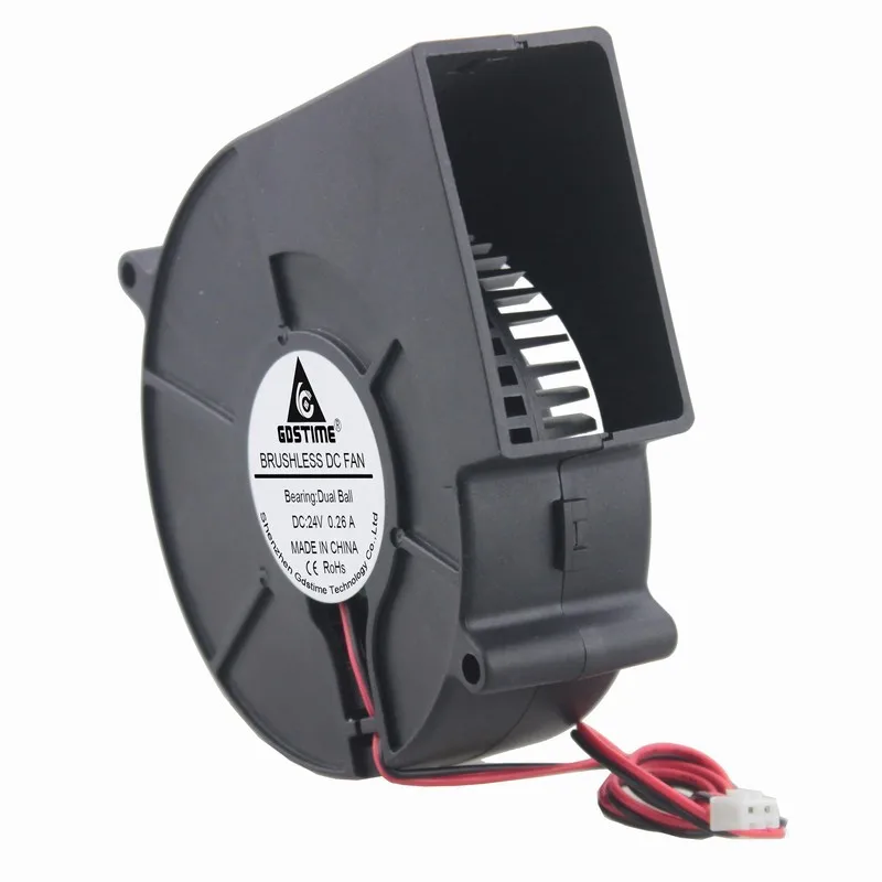 Rolamento de Esferas Ventilador de Refrigeração Turbo sem Escova Pces Gdstime Dois 24 v 97mm x 33mm 9733 97x91x33mm 9cm 1 dc - Imagem 5