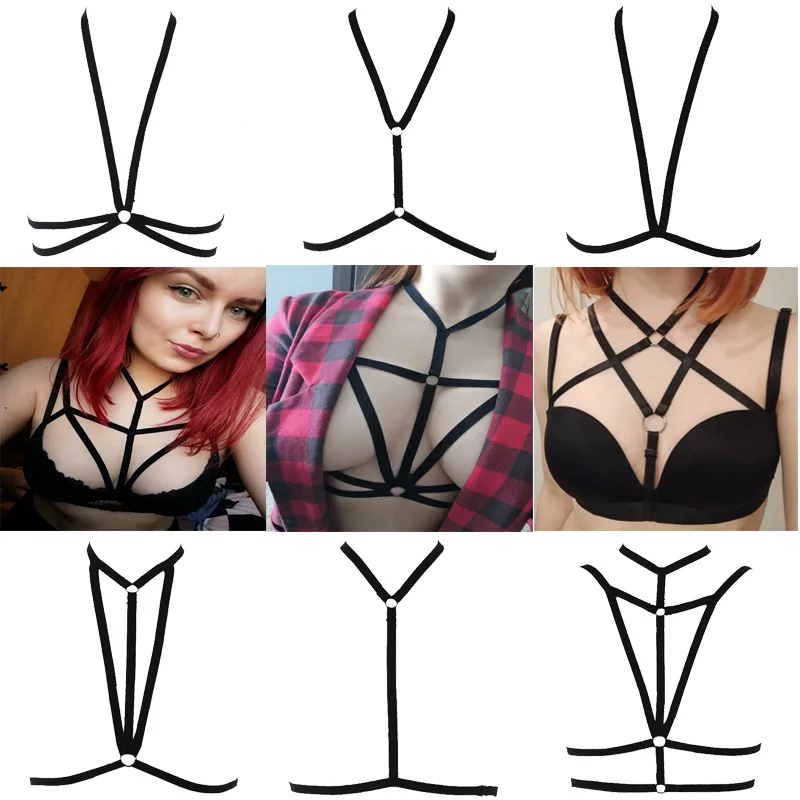 Ремень Harnes бюстгальтер портупея для тела красный топ грудь клетка Bralette пояс | Отзывы и видеообзор