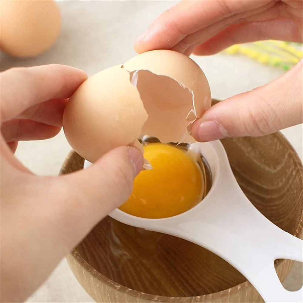 Mini Egg Yolk White Separator Holder Divider Sieve Kitchen Egg White Separator Sieve Filter Separator Paper Baking Kitchen Tool