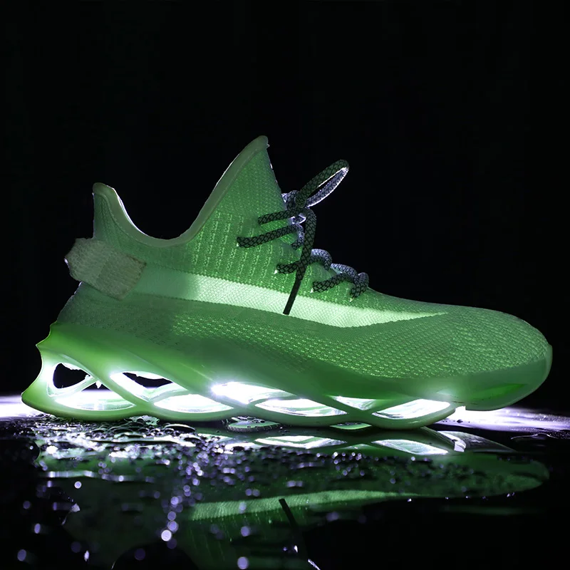 

Blade Running Shoes For Men Breathable Mesh Socks Sneakers Antiskid Damping Outsole Athletic Sport Shoes Training Run Zapatills
