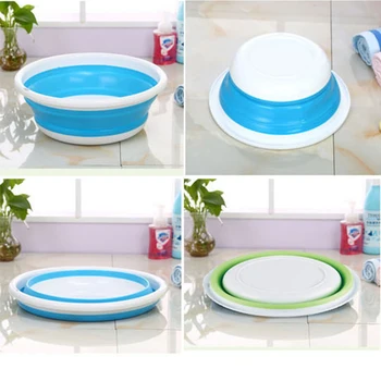 

Multipurpose Folding Bucket Portable Folding Footbath Foldable Basin Travel Abroad Washbasin Outdoor Camping ToolsHome