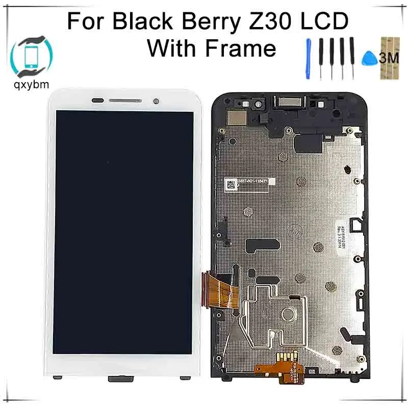 

5.0Inch New LCD for Blackberry Z30 Display Touch Screen Digitizer Assembly with Frame Replacement with Free Tools