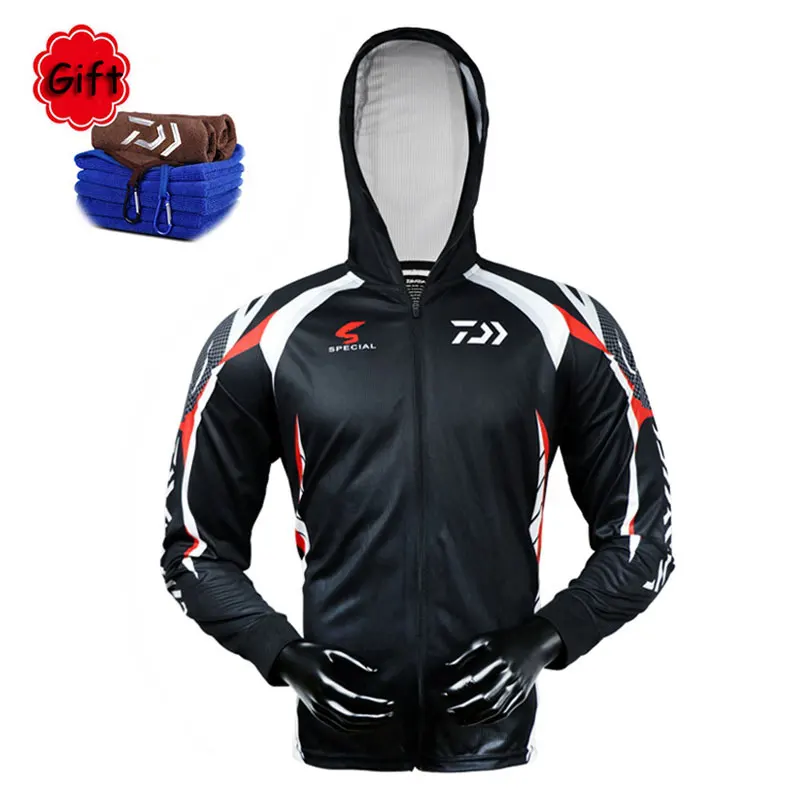 

Man Fishing Clothing Long Sleeve Jacket Clothes for Camping Sunproof Outdoor Sports Breathable Quick-Drying Fishing Coat Jersey