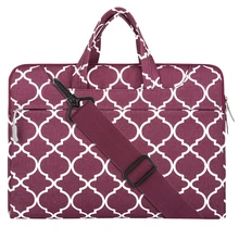 Men Women Rectangle Laptop Briefcase Business Handbags Travel Geometric Pattern Gift Shoulder Bag Storage Cover Carrying Canvas