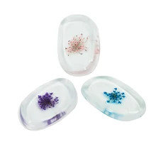 3 шт Силиконовая пуховка губчатый смеситель Comsmetic Puff формы пуховка капли воды с настоящим и гербарий внутри