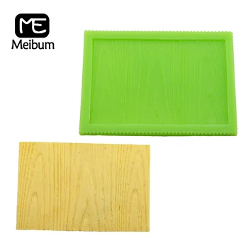 

Meibum Wood Grain Pattern Silicone Fondant Cake Mold Trunk Texture Paste Sugar Craft Border Decorating Mould Baking Tools