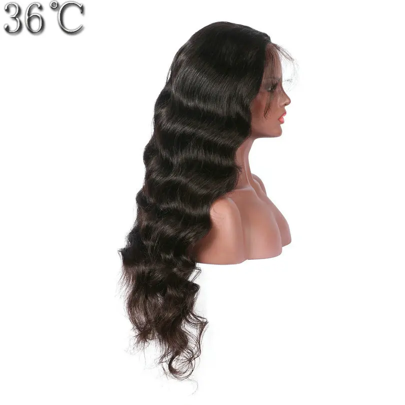 250% плотность полный парик человеческих волос шнурка для черных женщин глубокая волна естественного цвета бразильский парик из натуральных волос с предварительно сорванным PAFF