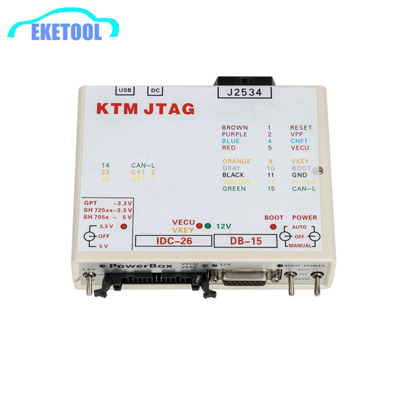 

New PowerBox for PCMFlash KTM JTAG Works For KTMFLASH ECU to a J2534 Device White Box KTM FLASH Free Shipping