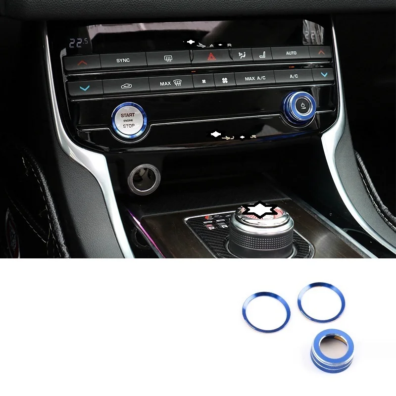 

Car Gear Control System Dashboard Interior Promote Chromium Auto Decoration Accessories Sticker Strip 18 19 FOR Jaguar F-PACE