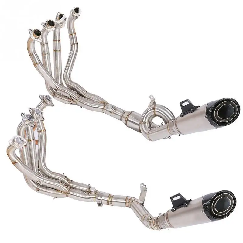 

1Set Motorcycle Full Exhaust System Vent Front Pipe Link Connect for KAWASAKI Z900 2017 2018 NEW Arrive
