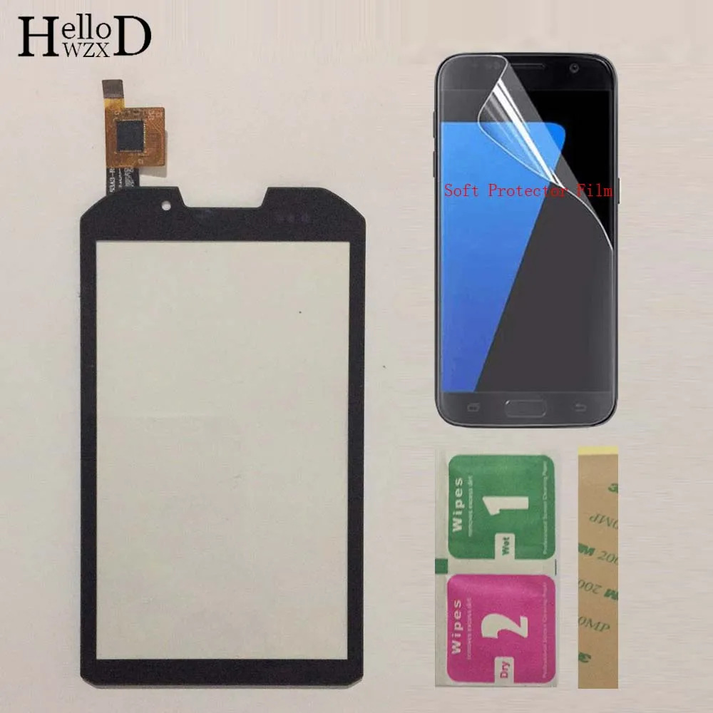 

4.3'' Mobile Touch Screen Panel For DNS SD01 SD 01 Touch Screen TouchScreen Digitizer Panel Front Glass Sensor + Protector Film