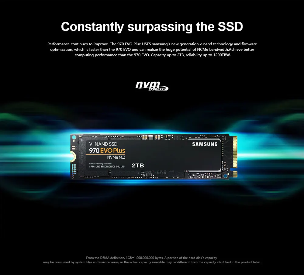 M2 SSD SAMSUNG M.2 SSD M2 1 ТБ 500G 250G HD Накопитель SSD с протоколом NVME жесткий диск HDD жесткий диск 1 ТБ 970 EVO Plus твердотельный PCIe для ноутбука