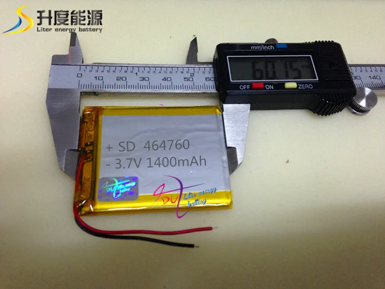 Батарея для цифровой камеры 3 7 V 1400mAh SD464760 литиевая аккумуляторная батарея
