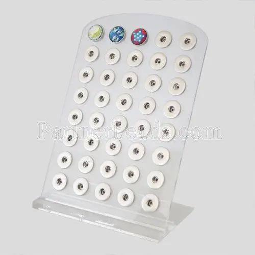 

2015 High quality White display for snaps buttons with Acrylic display for 18/20mm snaps XX0086