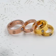 Кольца для влюбленных Обручальное кольцо из титана Картер крест кольца модные ювелирные изделия лучшие друзья высокое качество Промотирование G0123