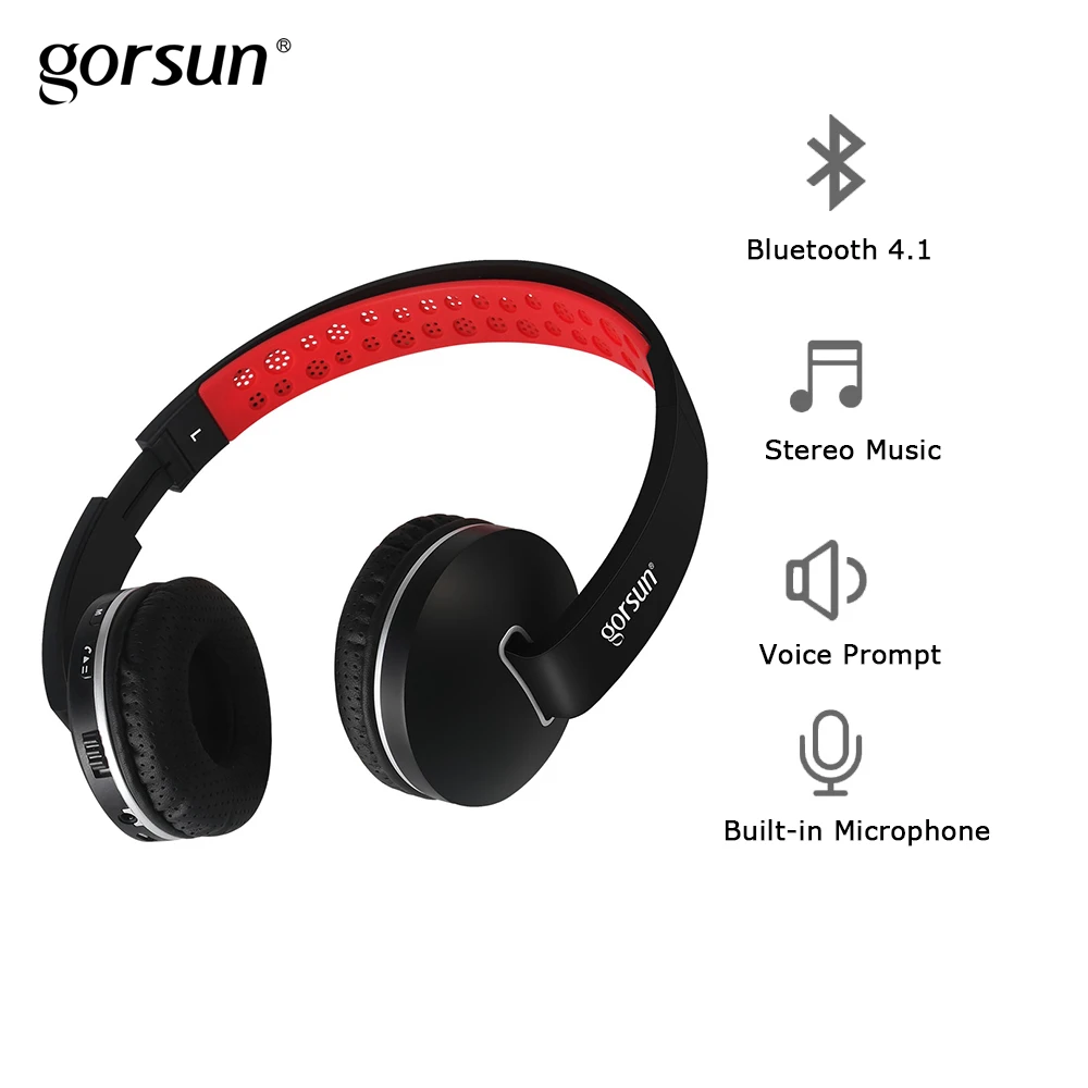 Беспроводные наушники bluetooth стерео Gorsun E85 складная Спортивная гарнитура для