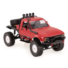 RC автомобиль 1/16 2,4 ГГц 4WD RC Рок Гусеничный внедорожный полу-грузовик автомобиль с светодиодный фары RTR транспортное средство с дистанционным управлением игрушки подарки