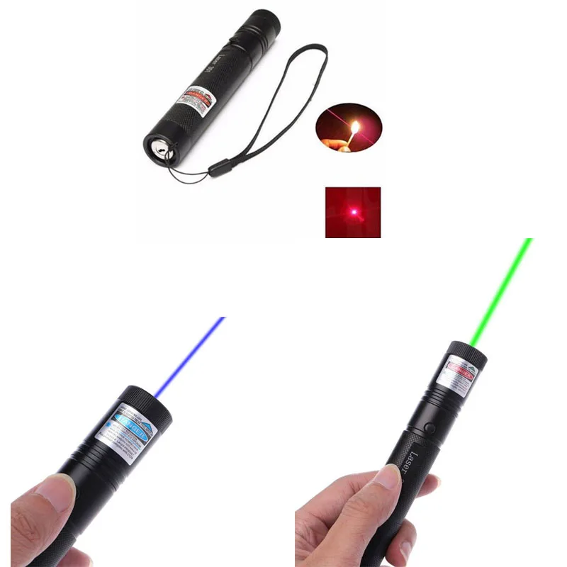 

1pcs G301 5mW Red/Green/Blue 650nm/532nm/405nm Laser Pen Pointer 301 Lazer Adjustable Focus Visible Beam w/ Safety Lock Key