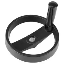 1 шт. черный 2-спицевый Пластик маховик с Вращающаяся ручка для фрезерного станка