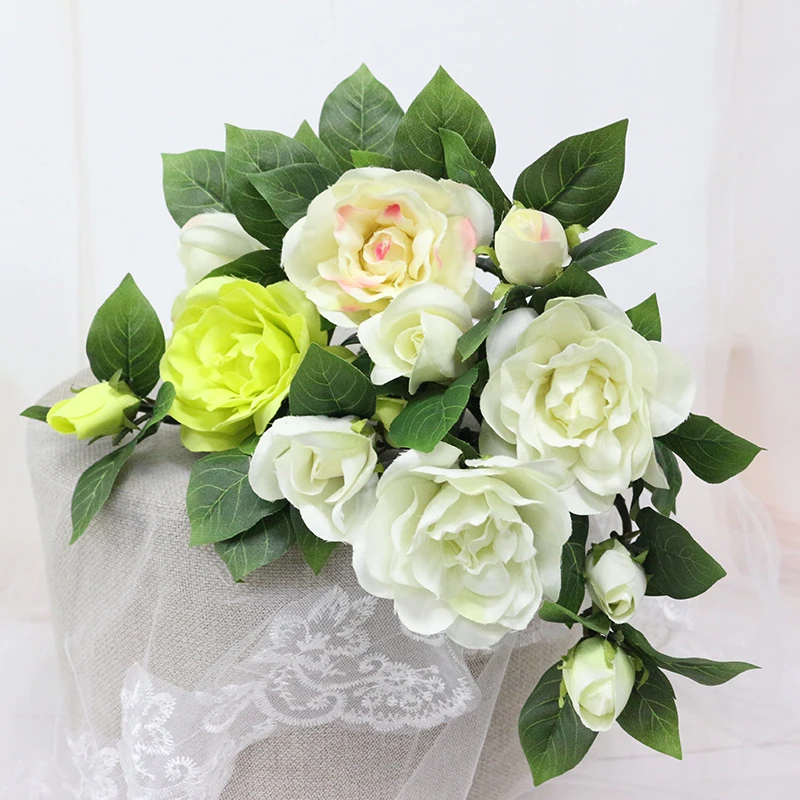 JAROWN Home Flowers Decoration Gardenia Camellia Simulation Flower Wholesale Artificial Flowers Wedding Home Decoration Home (13)