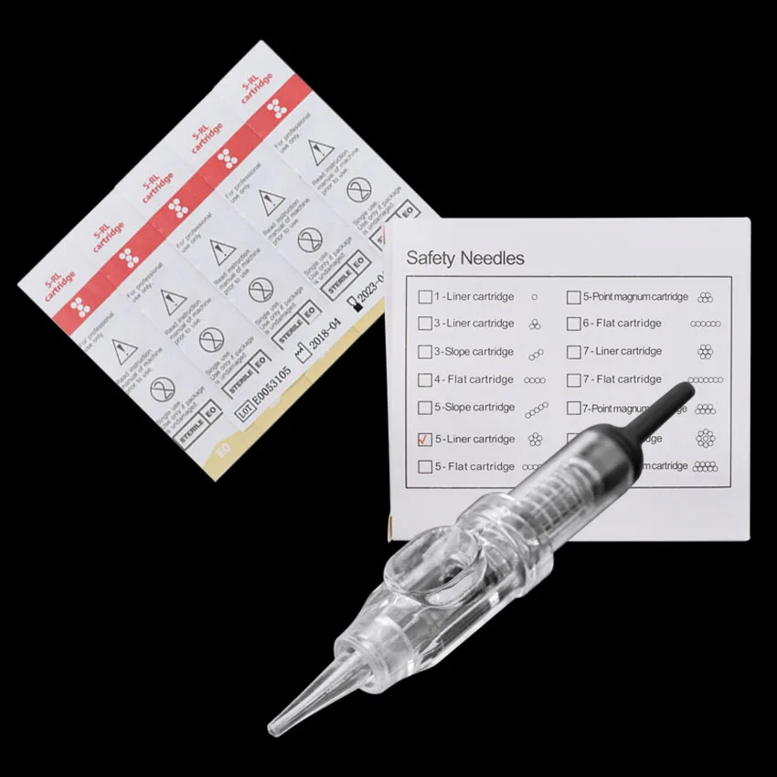 JARCY.C Tattoo Needle 100pcslot 1RL Disposable Sterilized Permanent Makeup Cartridge