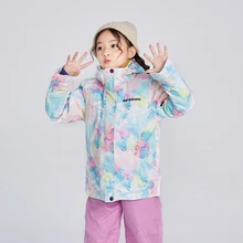 SEARIPE/лыжная куртка детская зимняя ветронепроницаемая Водонепроницаемая Супер Теплая Лыжная одежда зимнее пальто для девочек-30 зимняя куртка для сноуборда