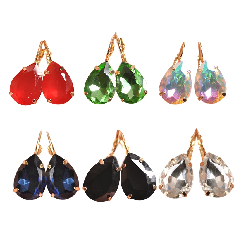 HTB1JfCGgj3z9KJjy0Fmq6xiwXXaL - The new fashion gorgeous women's jewelry wholesale girls birthday party red and white black blue-green beautiful earring earring