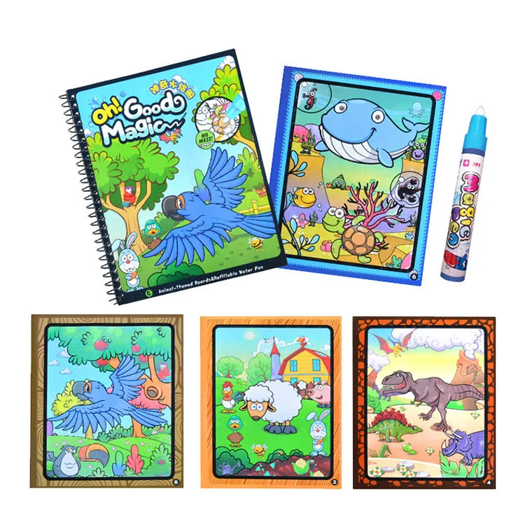 Волшебная водная рисовальная книга-раскраска волшебная ручка доска для рисования для детей креативный подарок развивающие игрушки для рисования