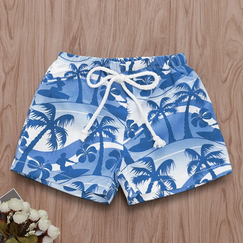 

1-5 Years Print kids Beach short Children Swimming Trunks for Boy trunks Children Hawaiian style Swimsuit swimwear bathing suit