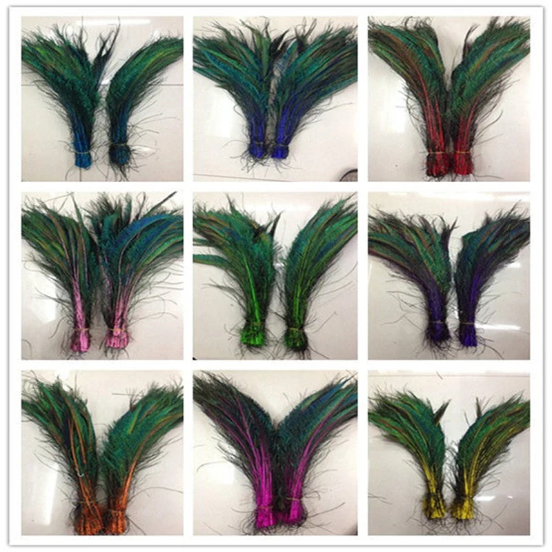 

Wholesale! 200 pcs peacock feather sword 12-16 inches/30-40 cm left and right Symmetric