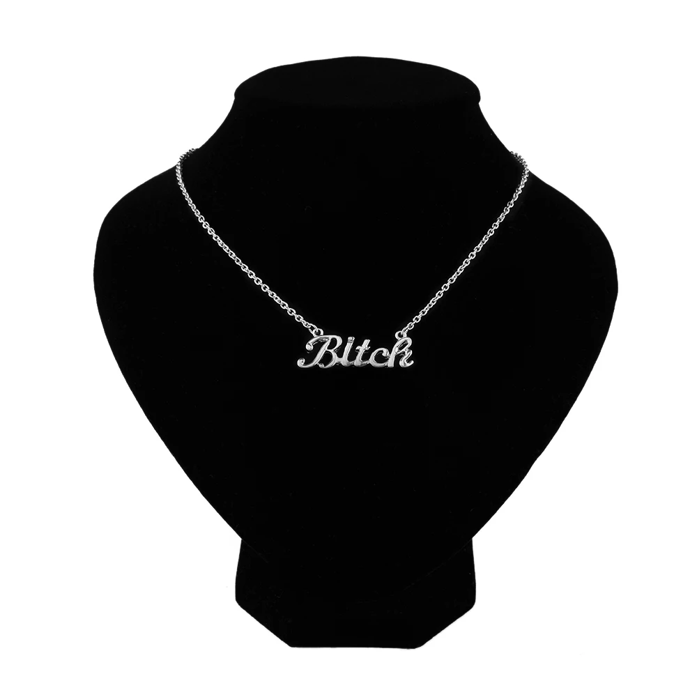 Bitch necklace love stylize