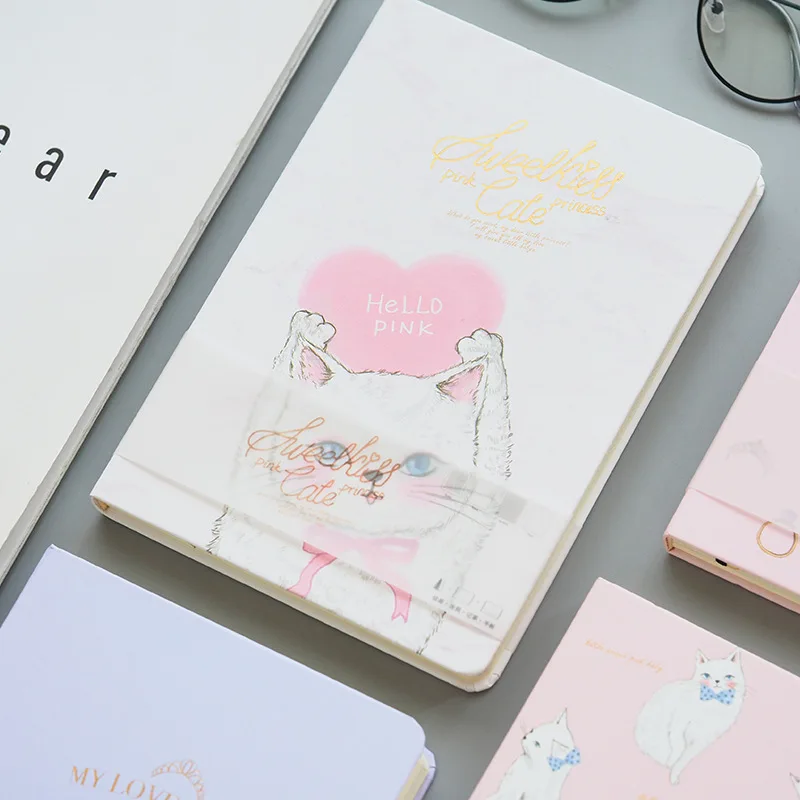 

Princess Cat" Hard Cover Freenote Beautiful Cute Notebook Journal Office Supply Stationery Gift