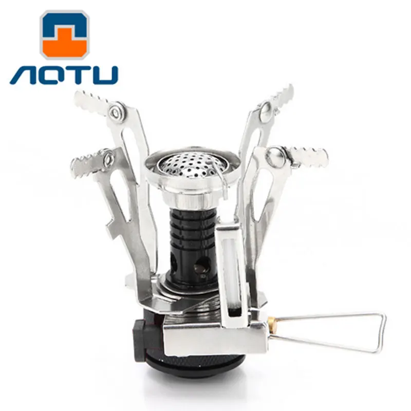 Mini Backpacking Canister Stove Burners Camp Camping Outdoor Cooking