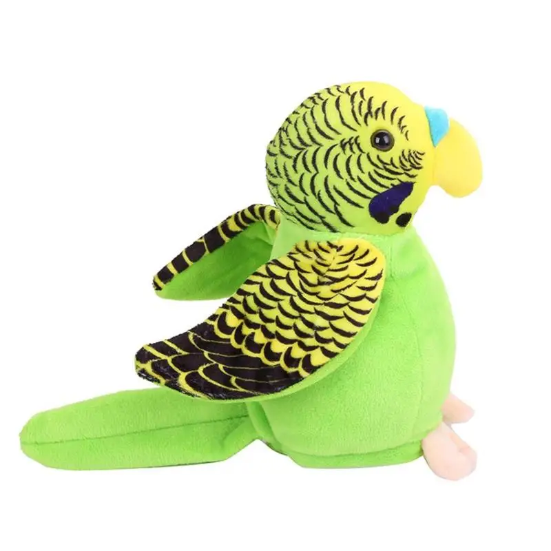 Электрические говорящие игрушечные попугаи говорящая запись повторяет развевающиеся крылья плюшевые игрушки Птица мягкая игрушка Дети подарок на день рождения