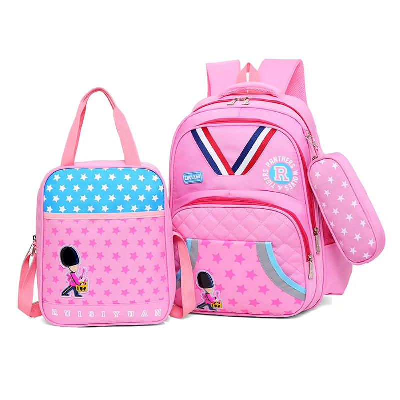 

Cute Printing Backpack School Bags Teenager Girls Backpack kids Orthopedic Backpack 2pcs/Set Rucksack schoolbag mochila infantil