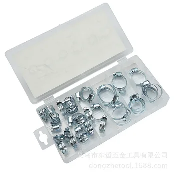 

Free shipping of 34 PCS carbon steel galvanized hose hoop Kit