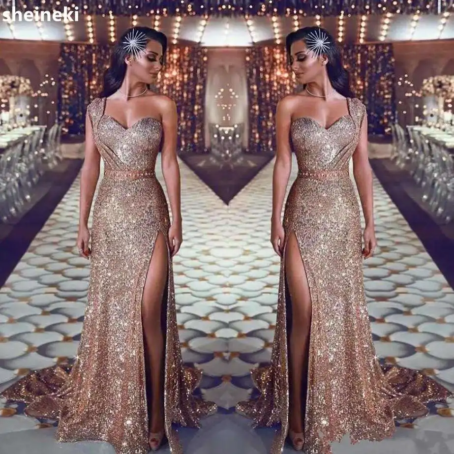 2019-one-shoulder-sequin-mermaid-prom-dresses