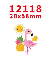 12118 30 шт плоское украшение из смолы Фламинго смолы pr10597 - Цвет: 12118