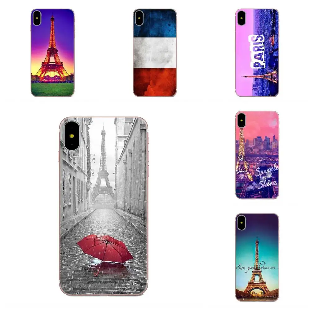 

French flag Culture Eiffel Tower Soft Covers For Galaxy Alpha Core Note 2 3 4 S2 A10 A20 A20E A30 A40 A50 A60 A70 M10 M20 M30