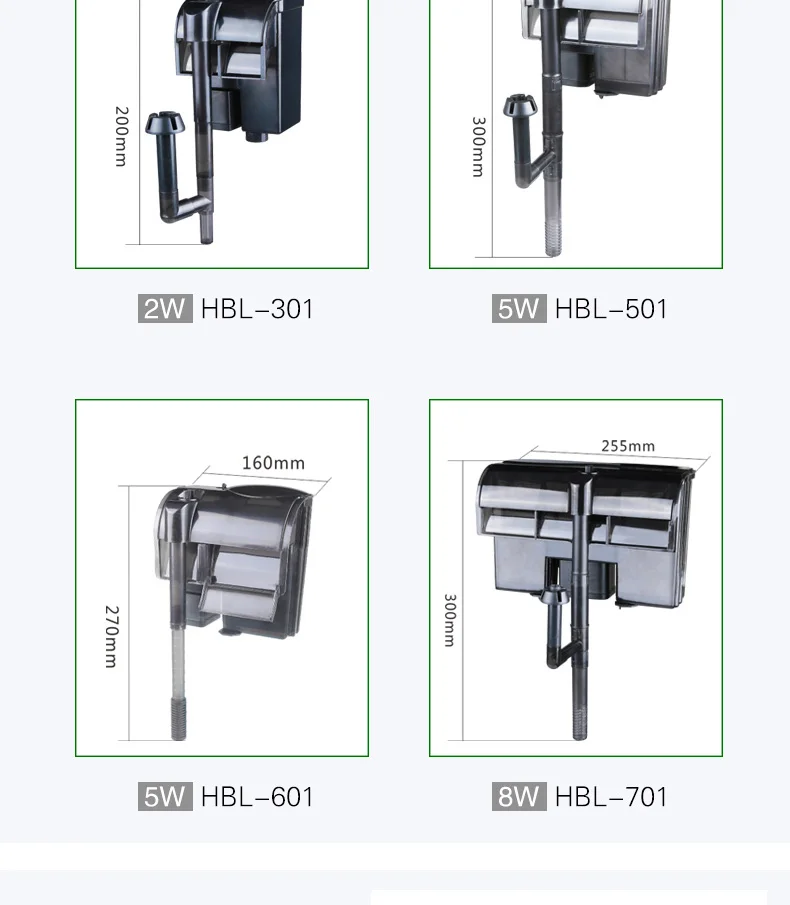 SUNSUN HBL настенный фильтр для водопада три в одном внешний кислородный насос для аквариума маленькая аквариумная черепаха бак HBL301 302 303