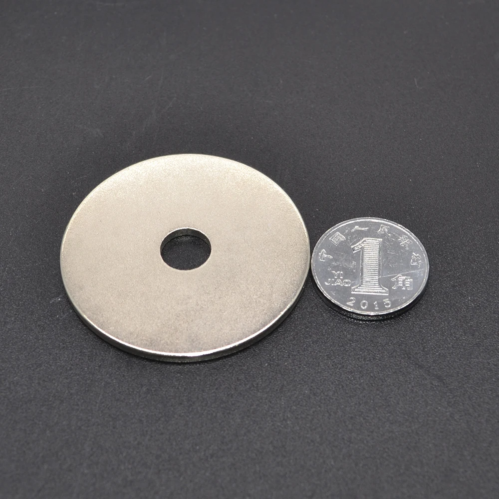 6 шт. 40x2 мм отверстие 8 мм супер сильный круглый неодимовый потайной кольцевой магнит 40 мм x 2 мм неодимовый магнит 40*2-8 мм
