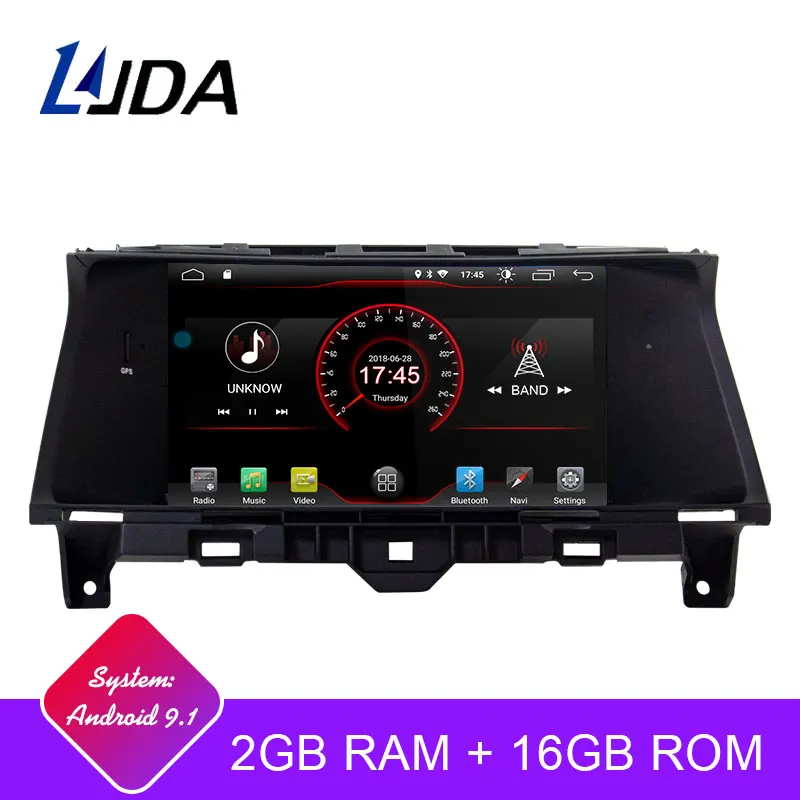 

LJDA 1 Din Android 9.1 Car Radio For Honda Accord 2008-2015 WIFI Car Multimedia Player Stereo GPS Navigation DVD IPS Auto Audio