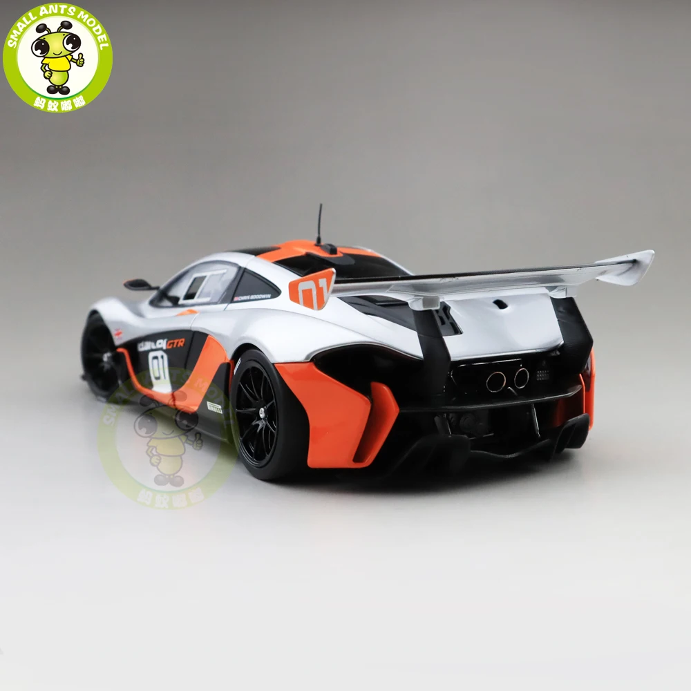 1/18 Почти настоящий Макларен P1 GTR галька пляж литой модельный автомобиль подарки