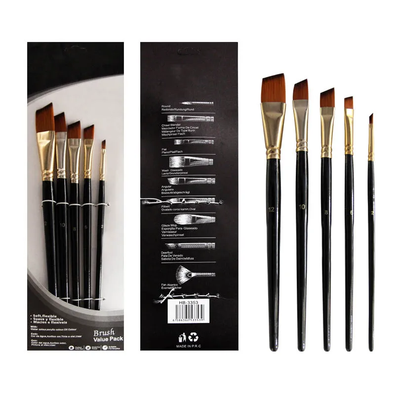 Comportable Artist Paint Brushes Set of 12