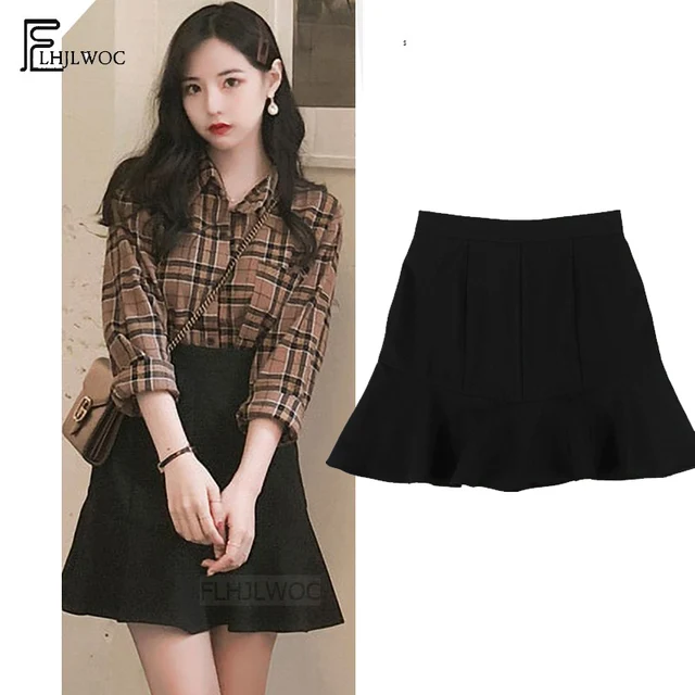 Cute Mini Skirts New Female Clothes Hot Women Korean Preppy Style ...