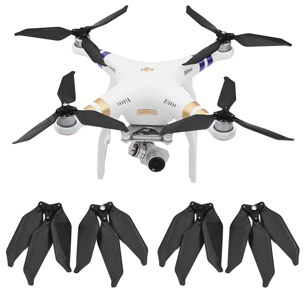 Обновленный пропеллер 9455S из углеродного волокна для дрона DJI Phantom 3 прочный