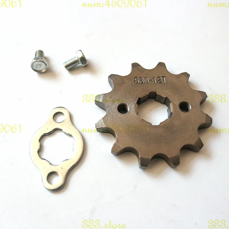 

530# 12T Front Sprocket Fit for200CC 250cc Engine Chain Drive China ATV UTV Go Kart Buggy Quad Bike Scooter Motorcycle Parts