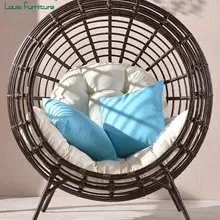 Луи мода открытый диваны гостиная ленивый стул спальня балкон Взрослых Кровать качели корзина