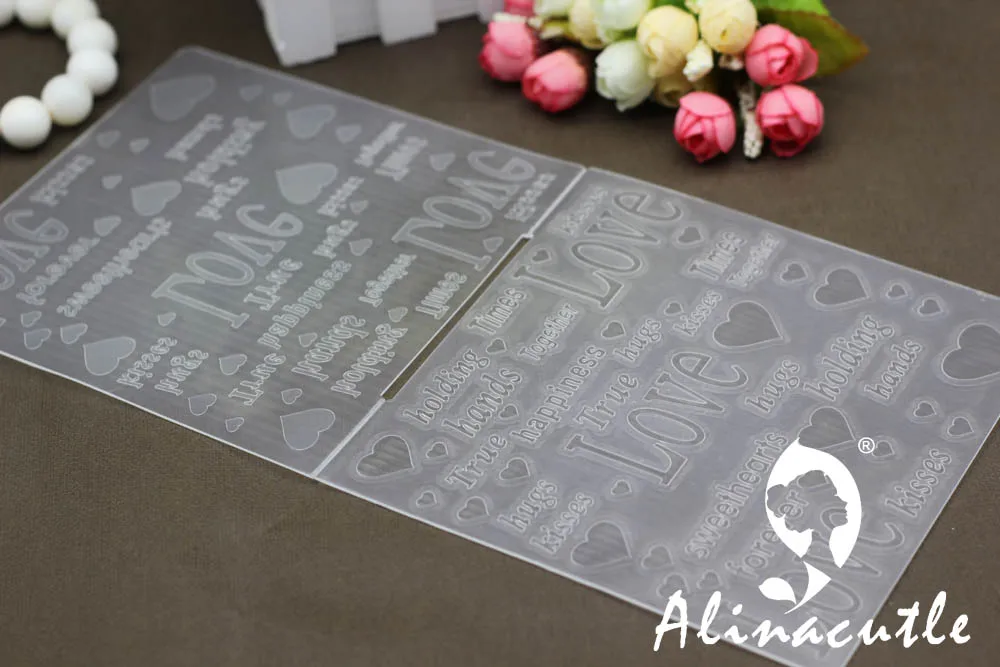 "* 6" пластиковая папка для тиснения Alinacraft love heart DIY альбом карта украшения Бумага Ремесло фон папка