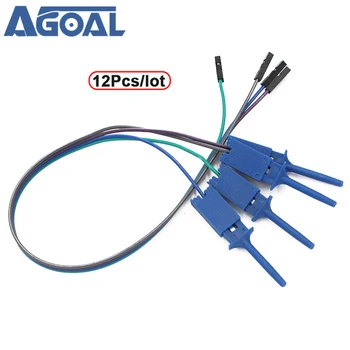 

12Pcs/lot Test Clamp Wire Hook Test Clip for Logic Analyzer